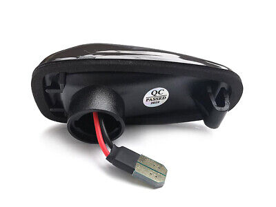 Kit Freccia Laterale a Led Side Marker Lente Nero Fume Luce Arancione Per Merce