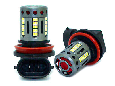 COppia Lampadine lampade Led H8 H11 12V 21W Canbus Bianco Ventola Fendinebbia