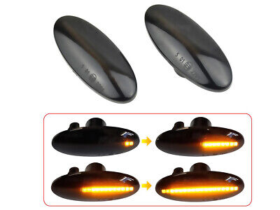 Kit Freccia Laterale a Led Side Marker Dinamica Lente Fume Per Forfour W4