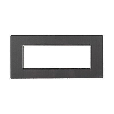ETTROIT Placca In Vetro Serie Moon 6P Colore Acciaio Scuro Compatibile Con