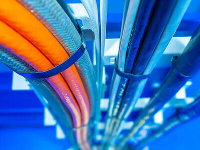 50 Fascette Cablaggio Stringicavo 200X4,8mm Colore Nera Per Legare Fili Cavi