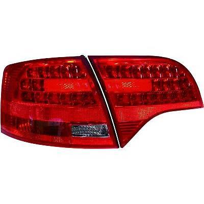 Coppia fari fanali posteriori TUNING A4 05-08 Avant rossi cromati con LED