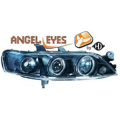 Coppia fari fanali anteriori TUNING VECTRA B 95-98 nerianelli angel eyes