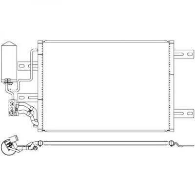 Condensatore MERIVA 09/2003 1 3CDTi/1 7CDTI/1.6 Turb 1850094/13148296 500x3