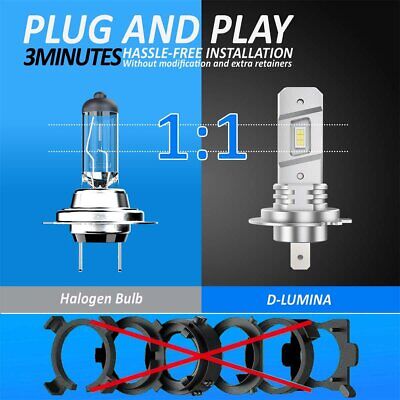 Kit Full Led Compatto H7 12V 45W 8000 Lumen Canbus All In One IP65 Dissipazione