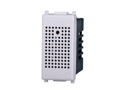ETTROIT Sensore Acustico 220V Timer Colore BIANCO Compatibile Con Vimar Plana