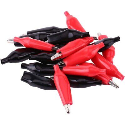 <ul> <li>Set da 4 Pinze a Coccodrillo Rosso e Nero, Adatto per la Bassa