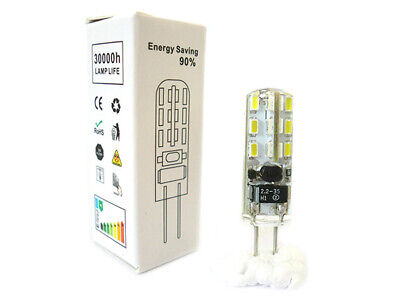 Lampada LED Bispina G4 24 SMD 3014 DC/AC 12V Con Silicone Bianco Neutro <p
