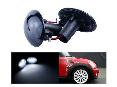 Kit Freccia Laterale a Led Side Marker Lente Nero Fume Luce Bianco Per R56