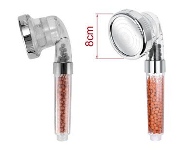 Cornetta Soffione Doccia Standard 8cm Con Filtro Ionico Anticalcare 1 Getto