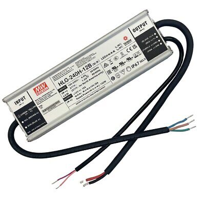 MeanWell HLG-240H-12B Alimentatore Led Driver Dimmerabile IP67 192W 12V 16A