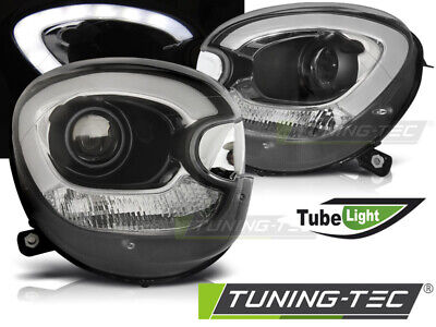 HEADLIGHTS TUBE LIGHT BLACK fits (COOPER) R60 R61 COUNTRYMAN 10-14