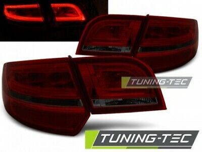 Coppia Fari Fanali Led Tuning A3 8P 04-08 SPORTBACK ROSSO FUME' LED