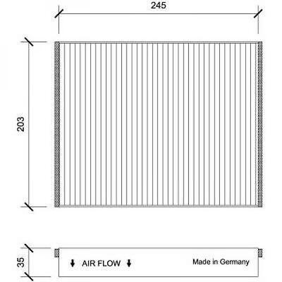 Filtro abitacolo al carbone attivo C-MAX/FOCUS KUGA