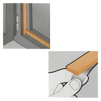 6 Metri Parafreddo Adesivo in Gomma Per Porte e Finestre 9X4mm Made Italy