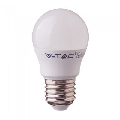 Lampada A Led E27 G45 7W Bianco Neutro Forma Sfera Bulbo Palla Con Smd Samsung