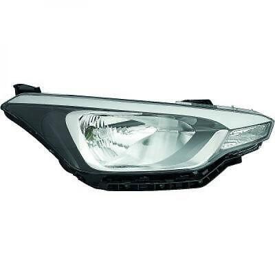 Faro anteriore dx i20 15- 5pt DEPO H4 nero per reg el 92102-C8000