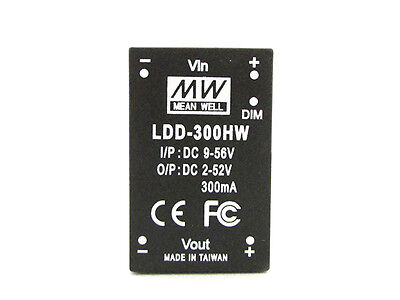 DC/DC Step Down Converter Meanwell LDD-300HW 300mA da DC9-56V a DC2-52V