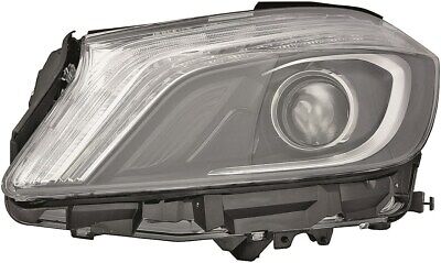 Faro anteriore bixenon dx ClasseA W176 12-16 HELLA curva e freccia LED