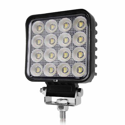 Faro Led da Lavoro Work Light Lampada Supplementare Quadrato 4,3'' 64W 6400LM