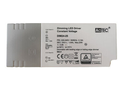 Alimentatore Dimmerabile Con Triac Dimmer Taglio di Fase DC 24V 25W Per