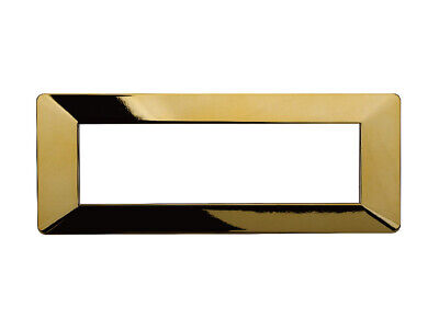 ETTROIT Placca Plastica Serie Starlight 7P Colore Oro Lucido Compatibile Con
