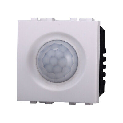 ETTROIT Sensore Movimento PIR Timer 2P 2M Colore BIANCO Compatibile Con Bticino