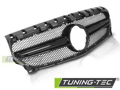 GRILL GLOSSY BLACK SPORT STYLE fits CLA W117 13-19