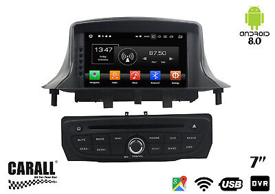 Autoradio Android 8.0 Megane 3 III GPS DVD USB SD WI-FI Bluetooth Navig