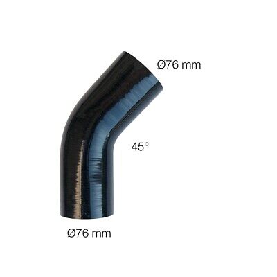 Curva 45°Manitor id.76mm silicone rinforzato a 4 strati