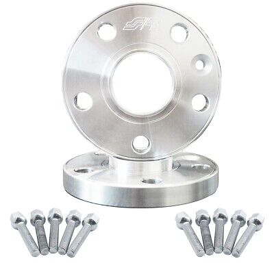 2 distanziali alluminio 15mm 5x120 mozzo 65,1 con bulloneria Amarok