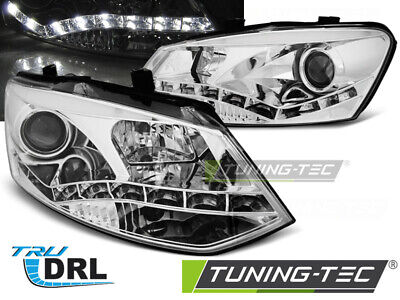 FANALI TRUE DRL CROMATI per POLO 6R 09-03.14