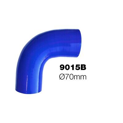Curva 90°blu Manitor id.70mm silicone rinforzato 4 strati