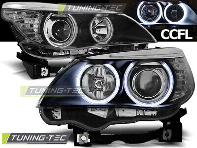 FARI ANTERIORI ANGEL EYES CCFL NERO per E60/E61 03-07