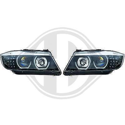 Coppia Set Fari Fanali Anteriori TUNING ANGEL EYES LED 3D E90/E91 05-08 NERO H7