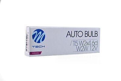 LOTTO DI 10 PEZZI Lampada M-TECH W2W W2x4.6d 12V/2W