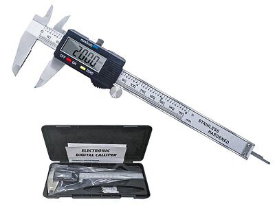 Calibro Digitale Professionale In Acciaio Inox 150mm Ampio Display LCD <ul>
