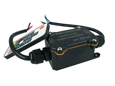 Centralina Led RGB Controller Impermeabile IP65 Telecomando RF Wireless 12V 24V