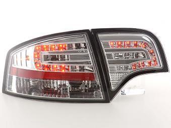 Coppia Fari Fanali Posteriori Tuning LED A4 Berlina (8E) 04-07 cromato