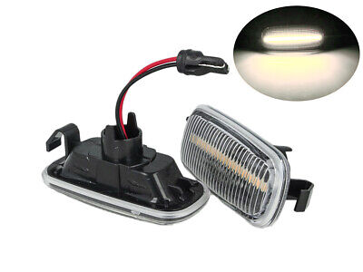 Kit Freccia Laterale a Led Side Marker Lente Trasparente Luce Bianco Per A