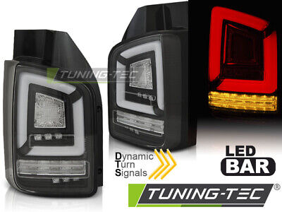 LED BAR TAIL LIGHTS BLACK SEQ fits T6 15-19 TR