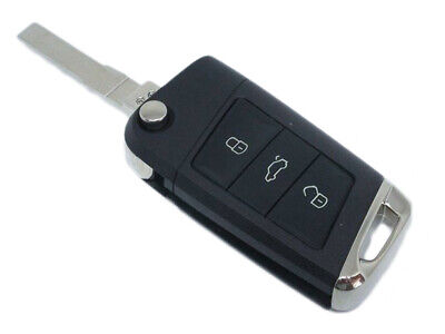 Guscio Chiave Telecomando 3 Tasti Con Lama HU66 Batteria Su Circuito