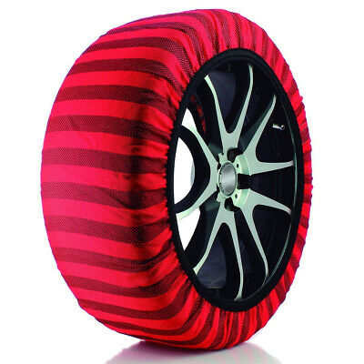 Calze Da Neve per Auto Omologate EN 16662-1 Modello Rosso Performance Misura