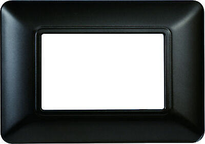 ETTROIT Placca Plastica Serie Solar 3P Colore Acciaio Scuro Compatibile Con
