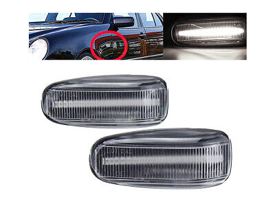 Kit Freccia Laterale a Led Side Marker Lente Trasparente Luce Bianco Per