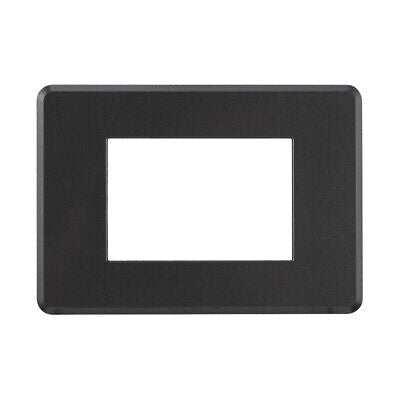 ETTROIT Placca Slim Sottile 3P Serie Moon Colore Acciaio Scuro Compatibile Con