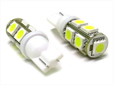 COPPIA 24V Lampade Lampadine  Led T10 W5W 9 Smd Bianco Luci Posizione Camion