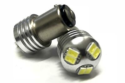 Coppia 2 Lampade Led BAY15D 1157 P21/5W Con 6 Smd 5730 Bianco Freddo 6000K 12V