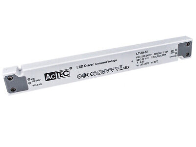 Alimentatore Ultra Slim Sottile 30W 12V Trasformatore CV Per Striscia Led