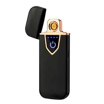 Accendino Elettrico Dual Face USB Ricaricabile Antivento Senza Fiamma Colore